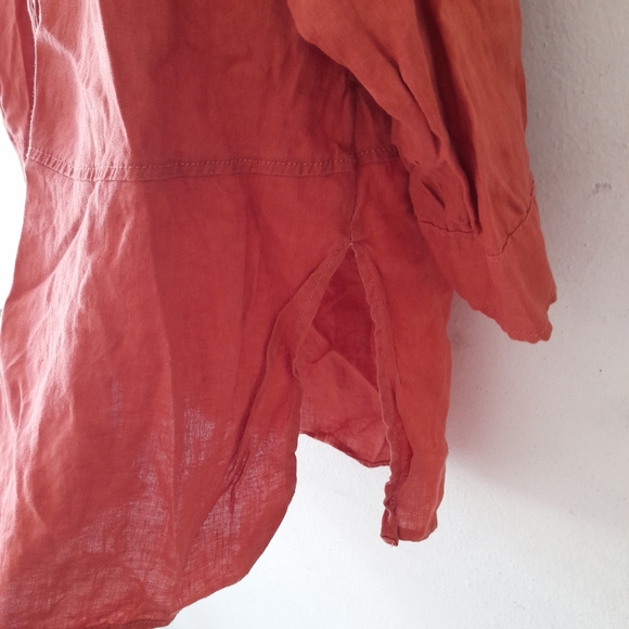 ● TAHARI | 100% Linen tunic blouse 1x - Picture 5 of 16